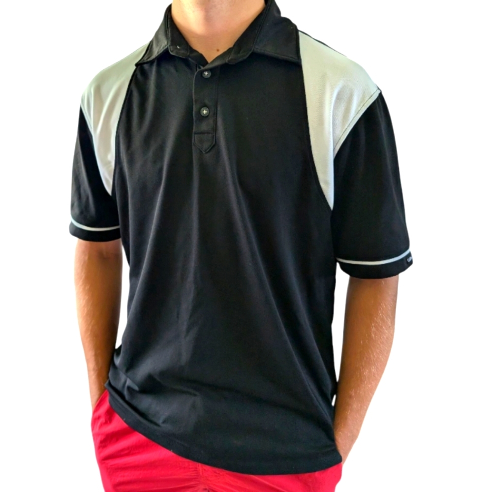 Galvin Green Black & White Golf Shirt Size Medium